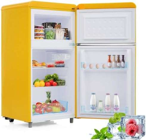 Merax Retro Kühlschrank mit Gefrierfach – 72L Mi